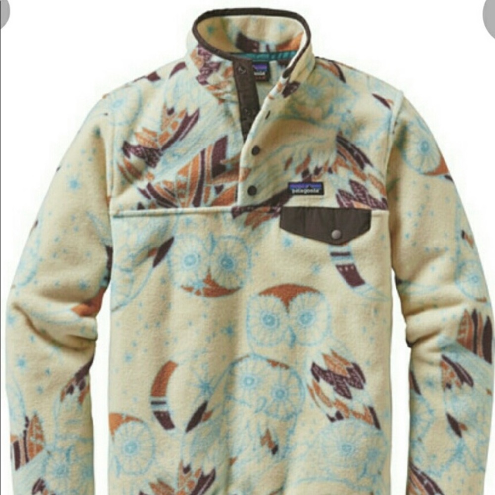 Moon Owl Patagonia Synchilla Rare Print Large